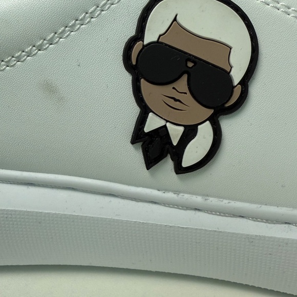 Karl Lagerfeld Paris men's Karl head sneakers size 7 in white new no box - Picture 7 of 7